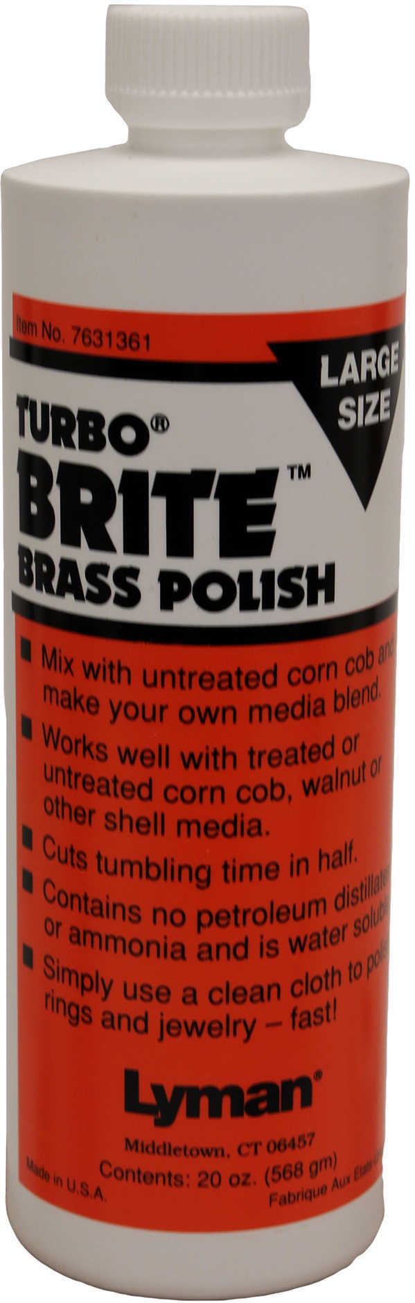 Lyman Turbo Brite Brass Polish 20Oz