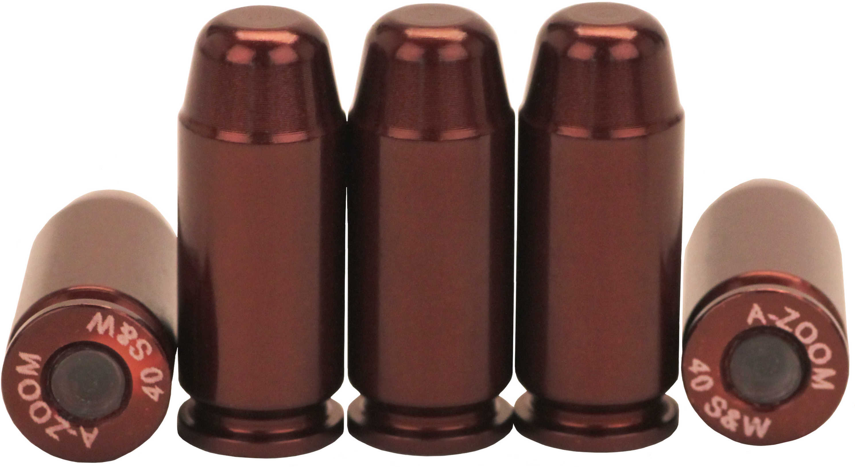 A-Zoom Precision Metal Snap Caps 40 S&W, 5 Per Pack For Safety Training, Function Testing Or safely decocking Without da