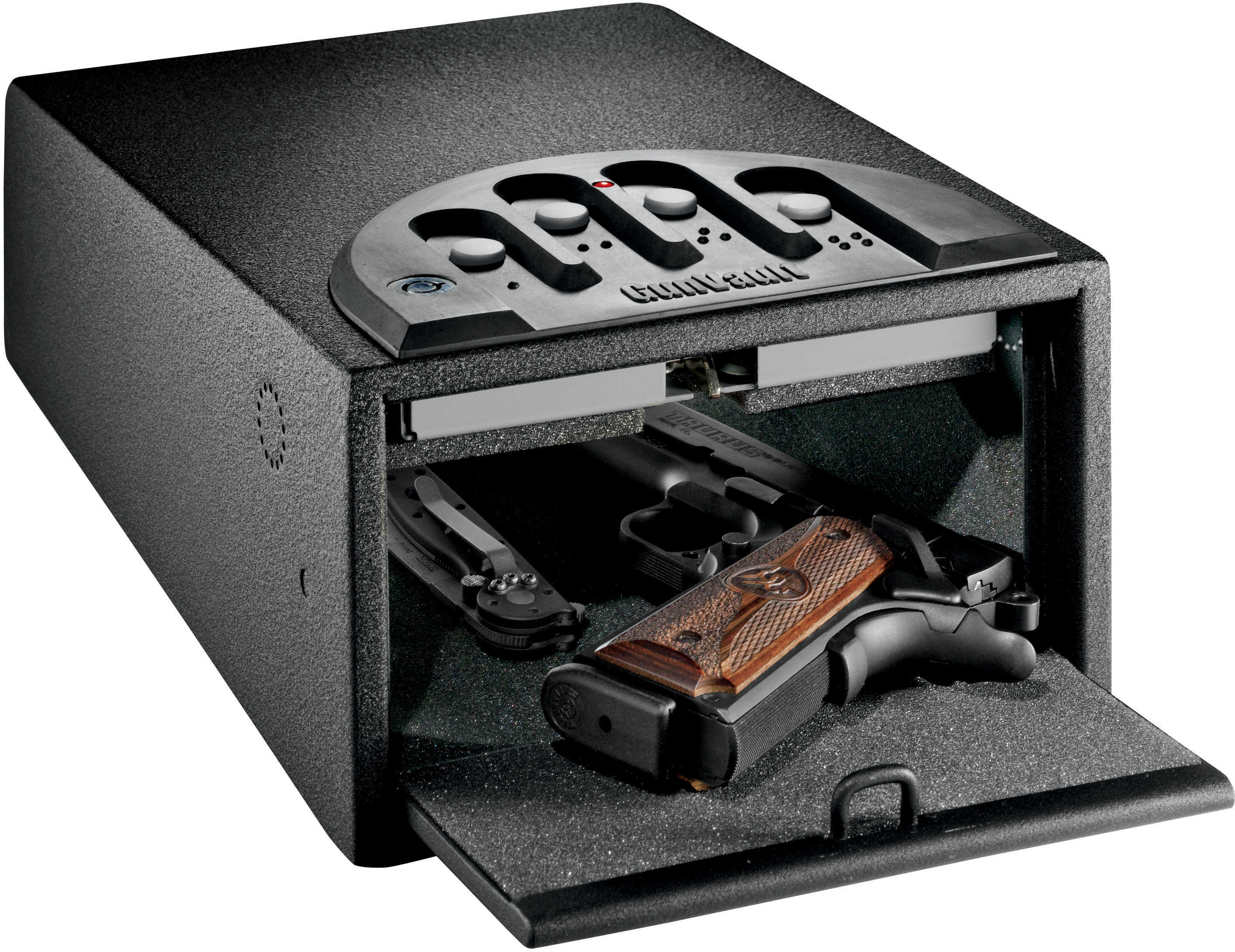 GunVault GV1000 Mini 16-Gauge Steel With Soft Foam Inside - Precise Fittings Are virtually Impossible To Pry Open - Tam