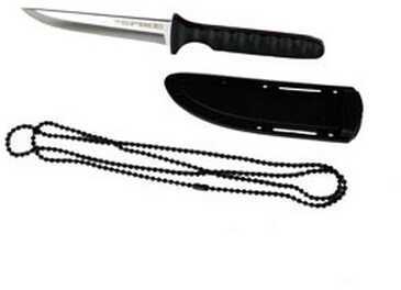 Cold Steel Cs-53Ncc Spike 4" Fixed Drop Point Plain Cryo 4116 SS Blade/Black Scalloped Griv-Ex Handle Includes Bead Chai