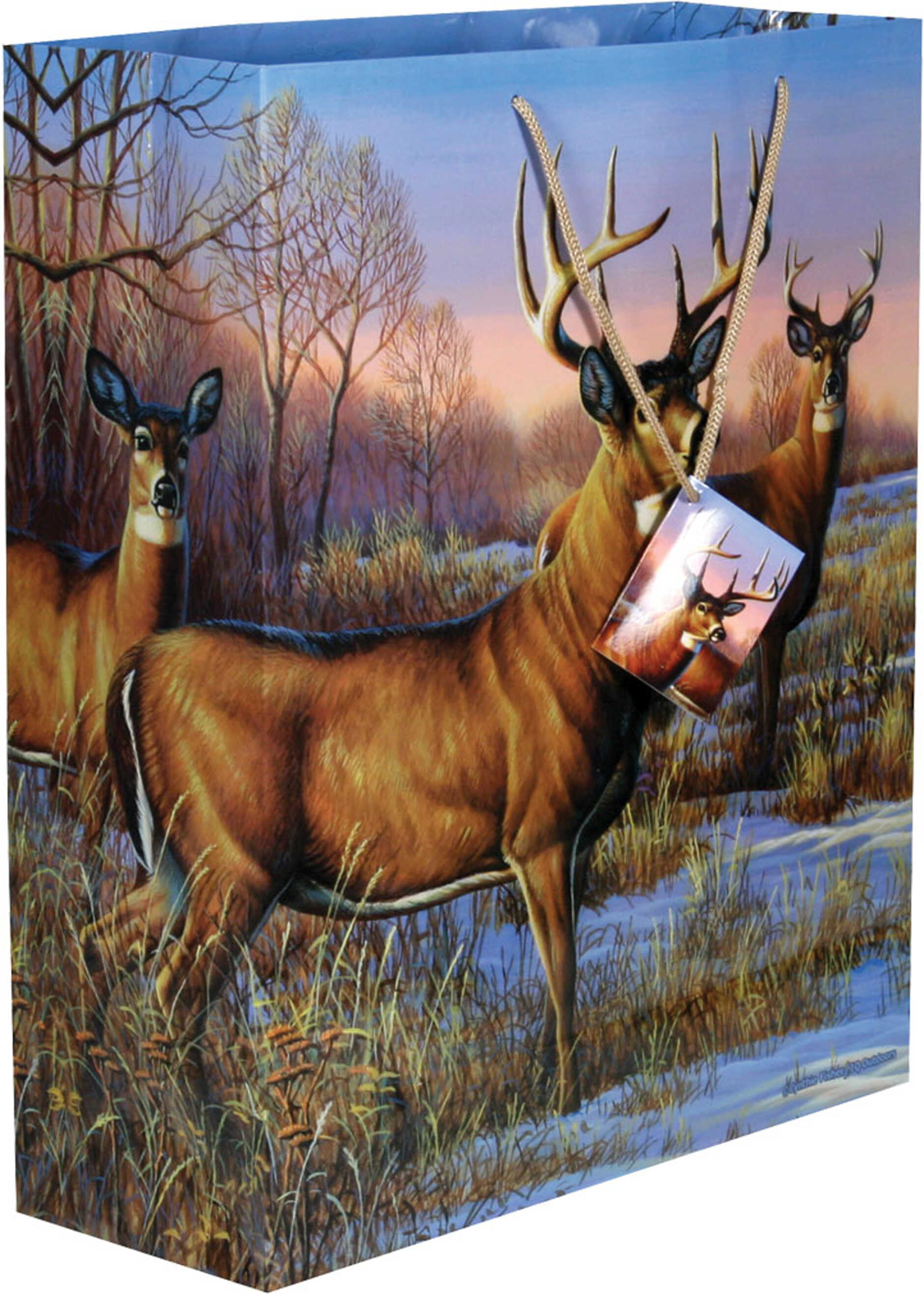 Rivers Edge Gift Bags Large Deer 12Pk