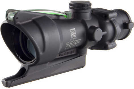 Trijicon 100212 ACOG 4X 32mm Obj 36.80 ft @ 100 yds FOV Matte Black Finish Dual Illuminated Green Donut 22/556 BDC