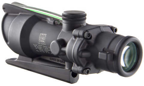 Trijicon 100212 ACOG 4X 32mm Obj 36.80 ft @ 100 yds FOV Matte Black Finish Dual Illuminated Green Donut 22/556 BDC