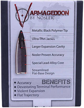 Nosler 6MM 55 Grain VARMA. FB Tipped 100CT