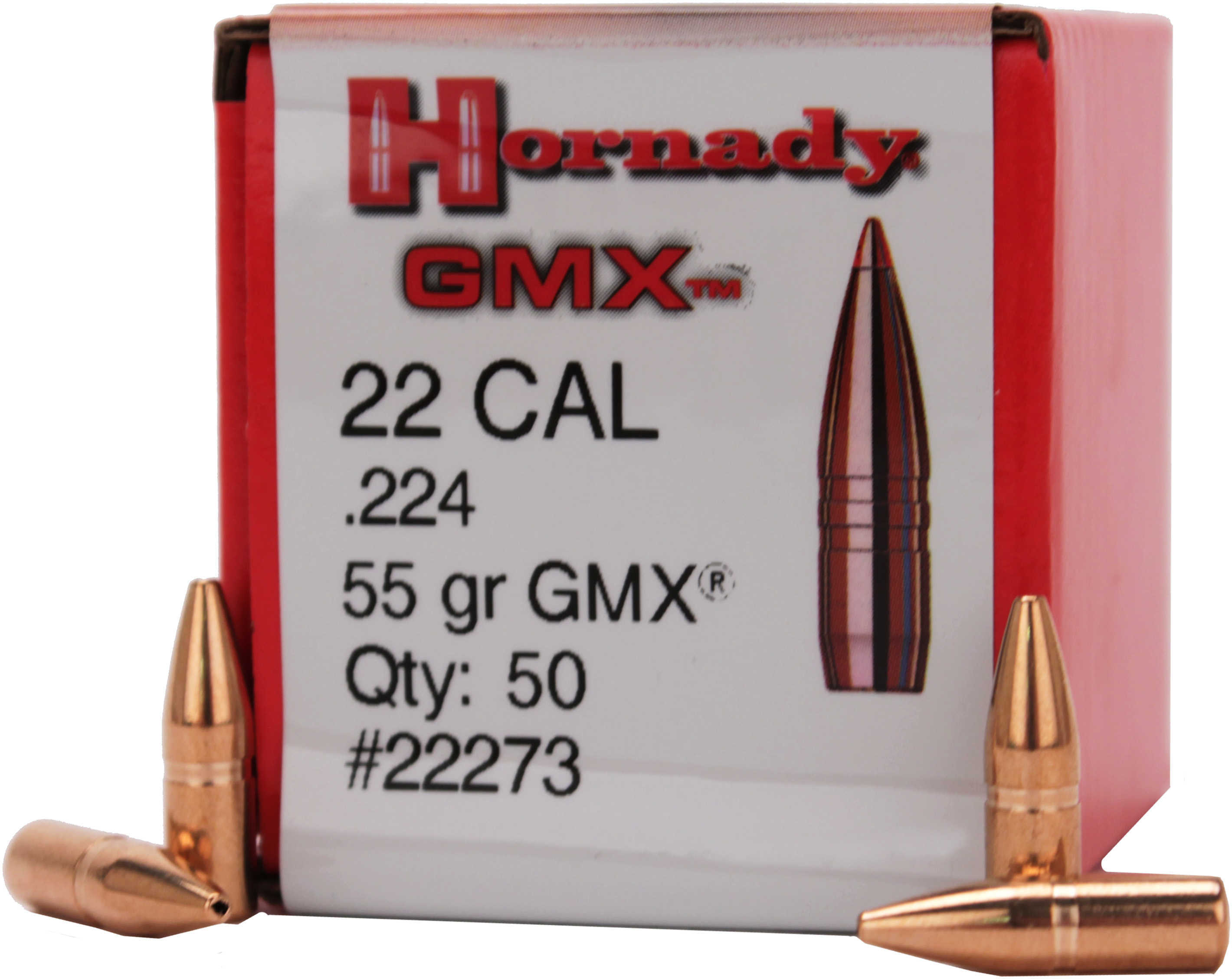 Hornady 22273 Bullet .224 55 Gmx 50