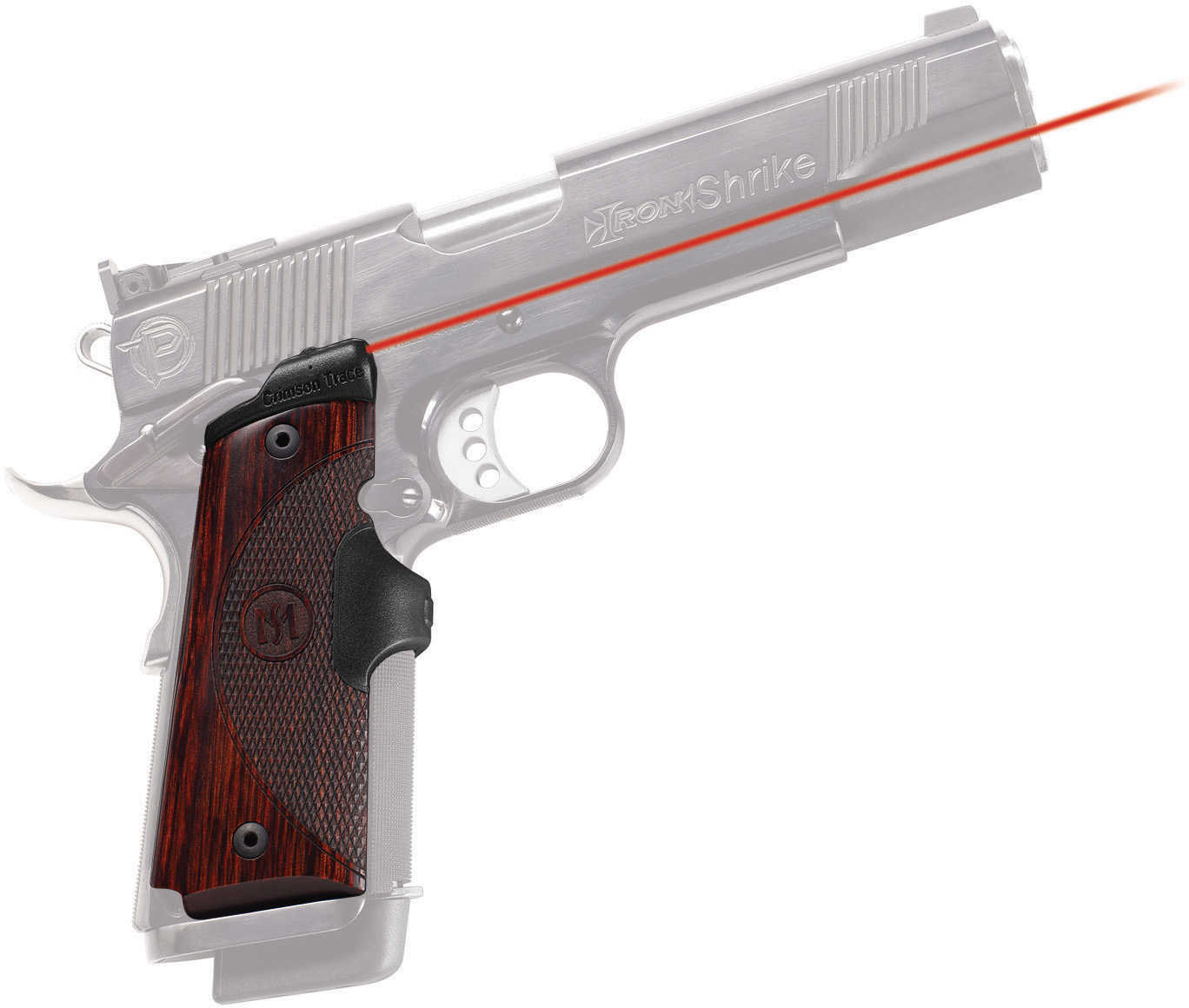 Crimson Trace Lg901 Master Series Lasergrips Red 1911 Commander/govt 45 Grip Rosewood