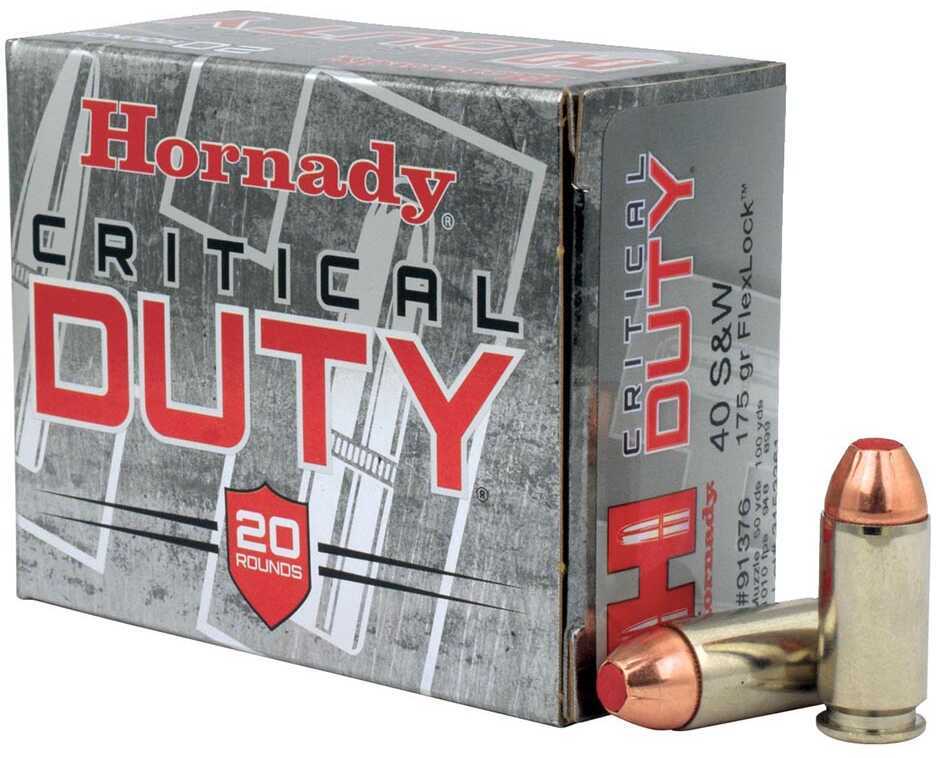 40 S&W 175 Grain Ballistic Tip 20 Rounds Hornady Ammunition