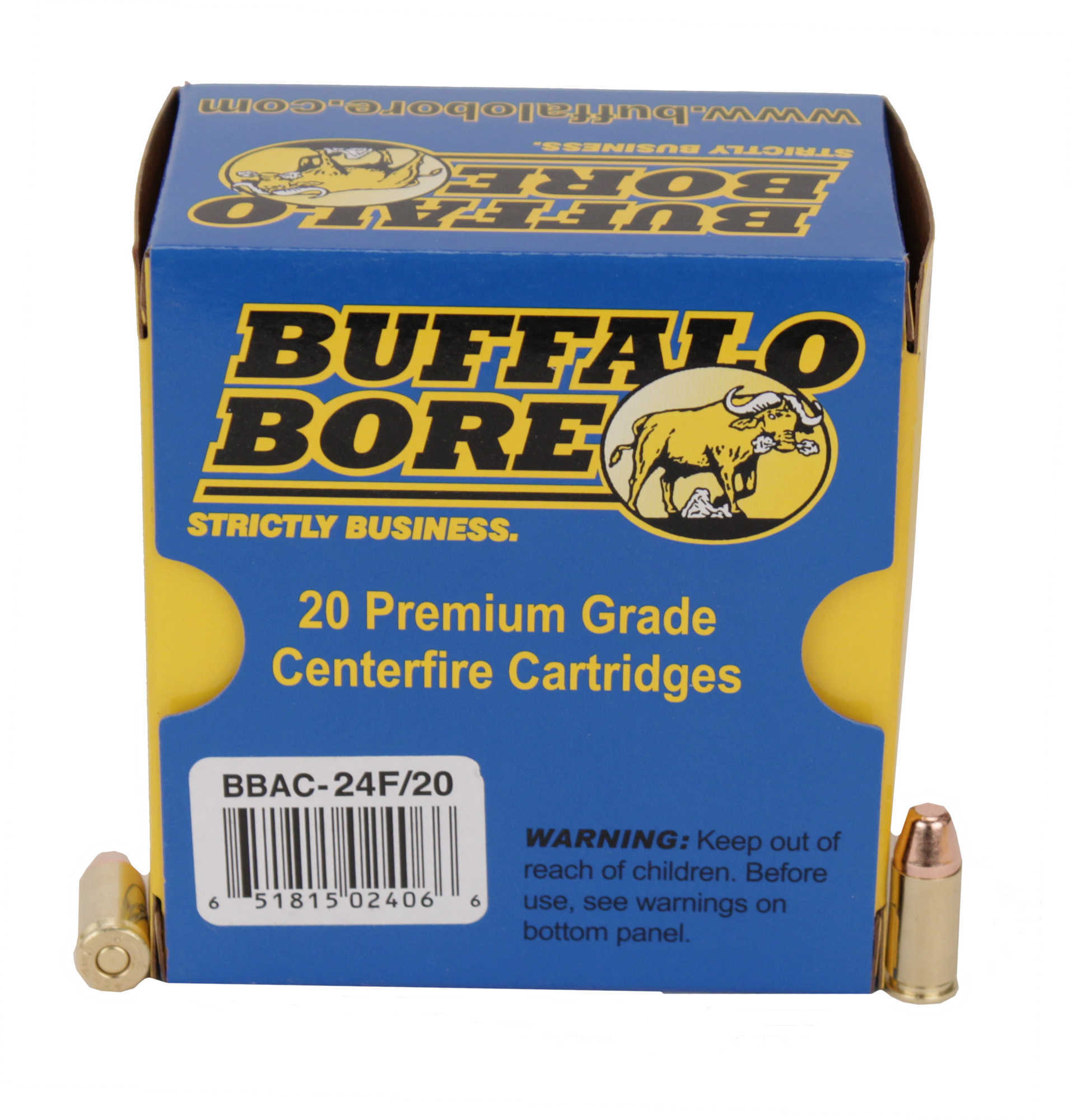 9mm Luger 124 Grain FMJ-FN 20 Rounds Buffalo Bore Ammunition