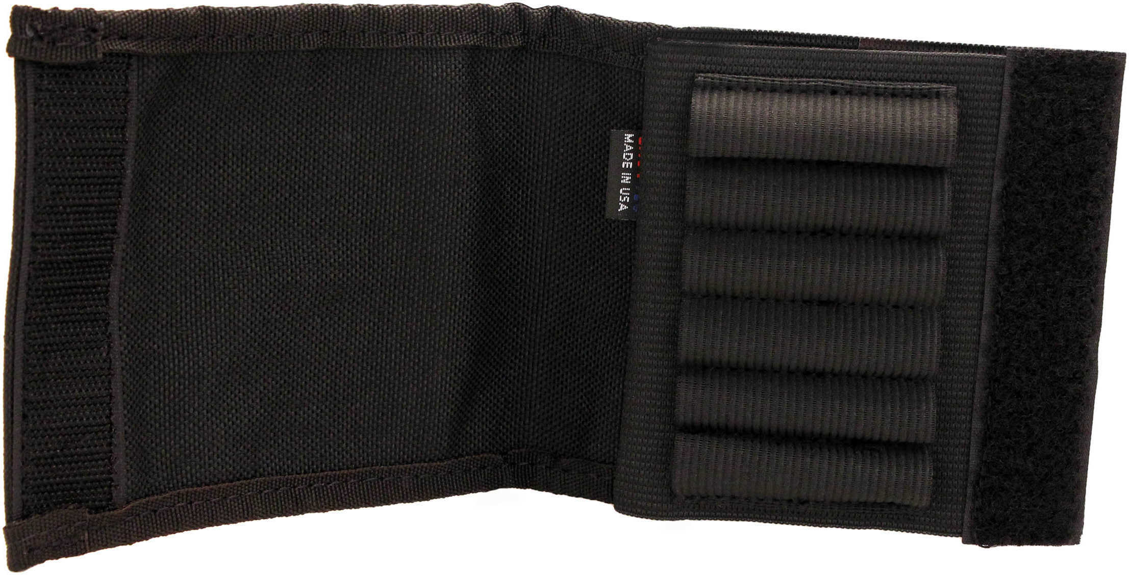 Grovtec US Inc GTAC83 Buttstock Cartridge Holder w/Cover 6 Rifle Rounds Cordura Nylon Black