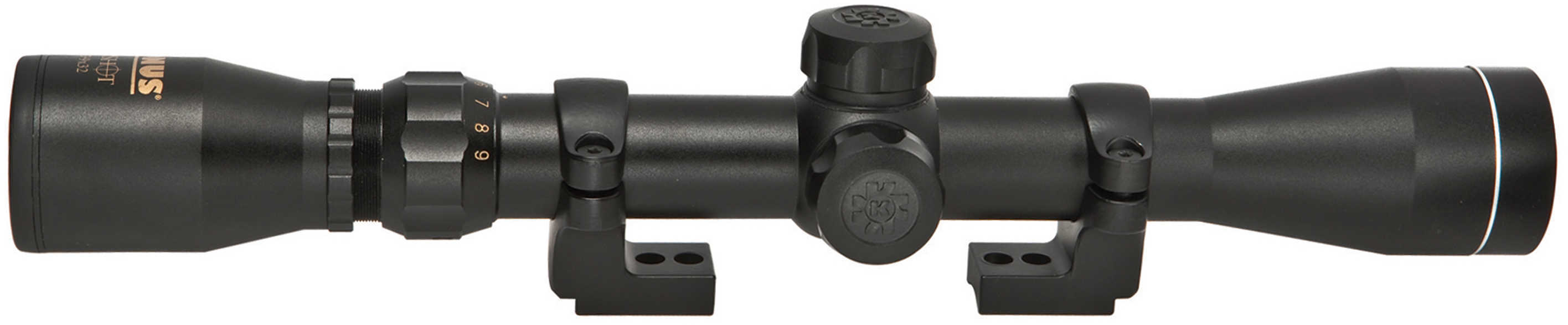 CVA AA2002 Universal Muzzleloader Scope Kit 3-9x 32mm Obj 33.54-11.56 ft @ 100 yds FOV 1" Tube Black Finish 30/30