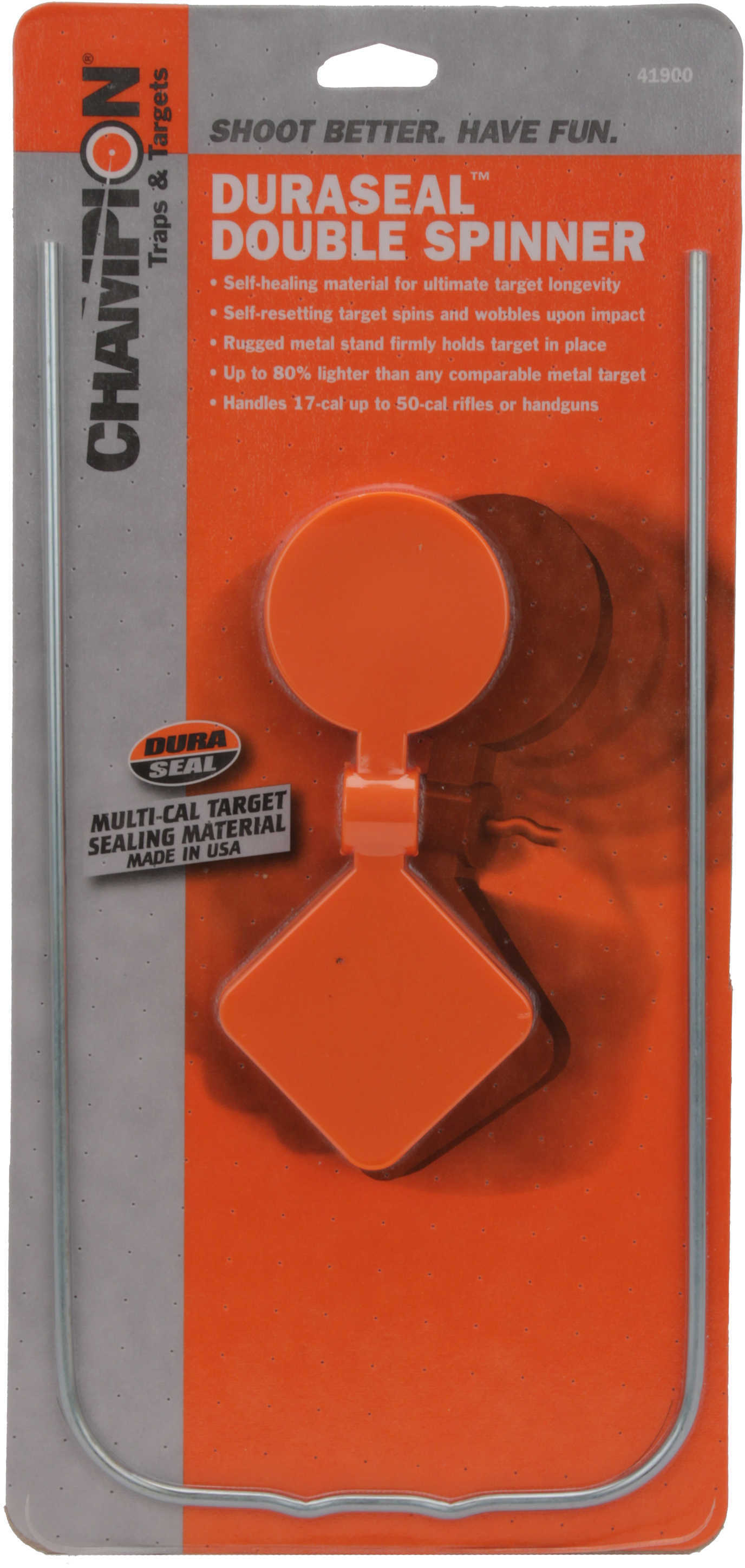 Champion DuraSeal Double Spinner Target - Orange