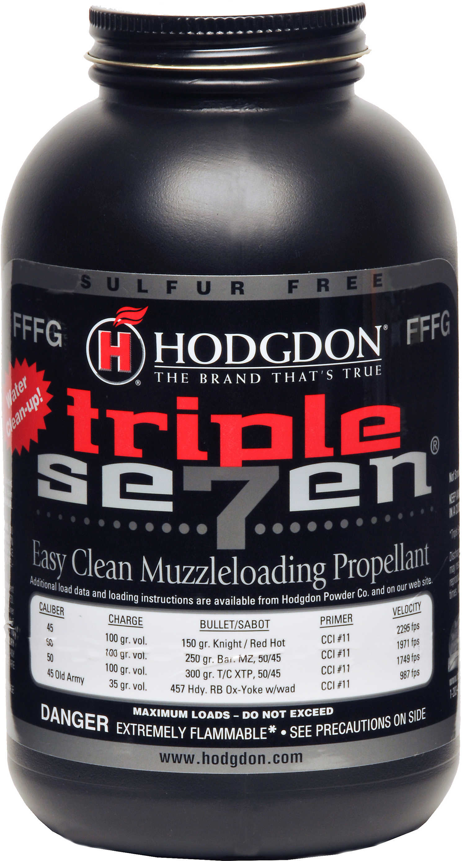 Hodgdon Triple Seven Powder FFFG 1 lb. HAZMAT Model: T73