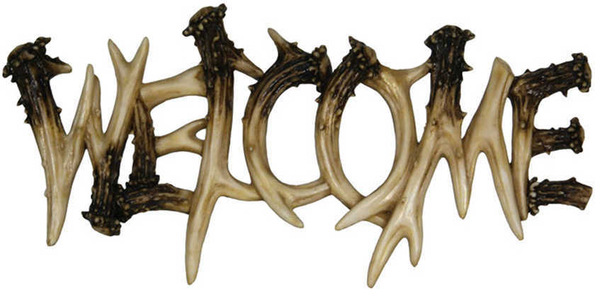 Rivers Edge Antler Welcome Plaque Model: 1382