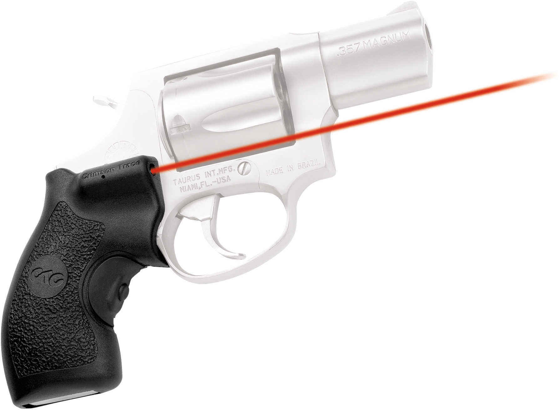 Crimson Trace Corporation Defender LaserGrip Taurus Small Frame Not Public Black Standard Polymer