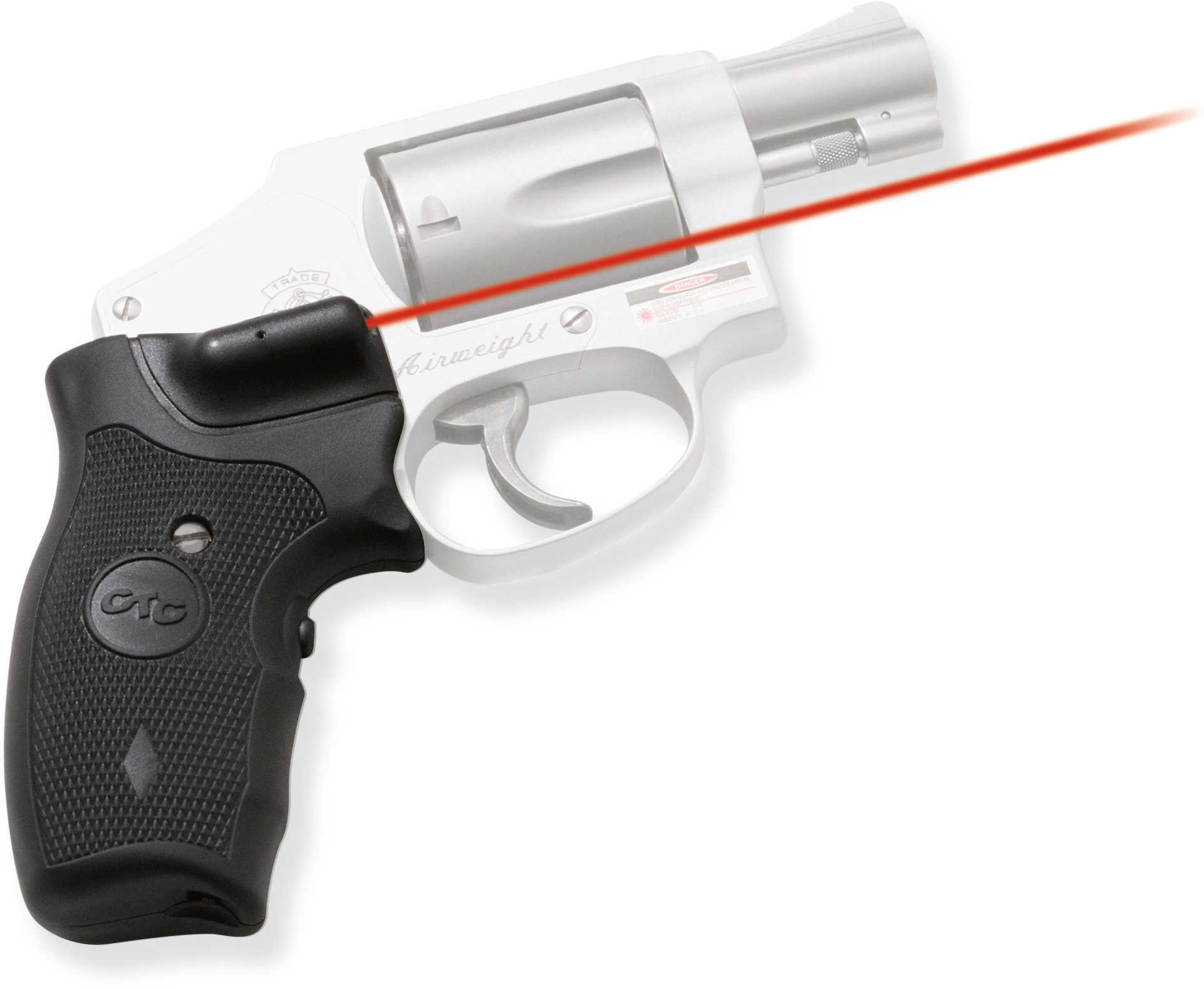 Crimson Trace Corporation Hi-Brite LaserGrip Fits S&W J Round Butt RubberWraparound