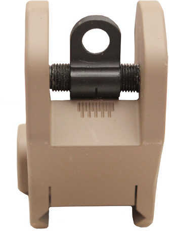 AR-15 Troy SSIGFRSROFT Rear Fix BTL SGHT FDE