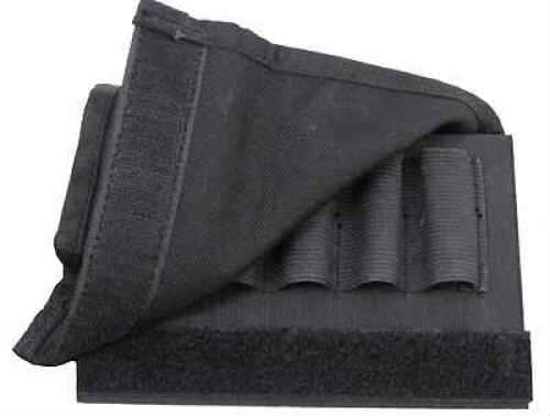 Uncle Mikes 88492 Buttstock Shell Holder Flap Style 5 Shotgun Shells Nylon Black