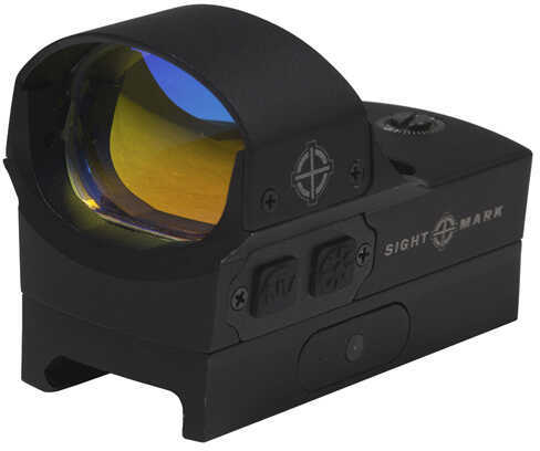 Sightmark SM26001 Core Shot Pro Spec 1x 28x19mm Obj 5 MOA Illuminated Red Dot Black Matte CR2032 (1)