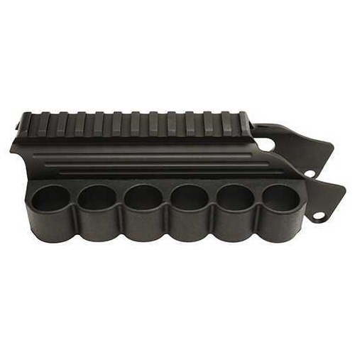 TacStar Shotgun Rail Mount With Sidesaddle, Fits Remington 870, 1100, 1187, Black Finish 1081035