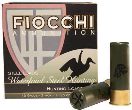 12 Gauge 3" Steel #4  1-1/5 oz 25 Rounds Fiocchi Shotgun Ammunition