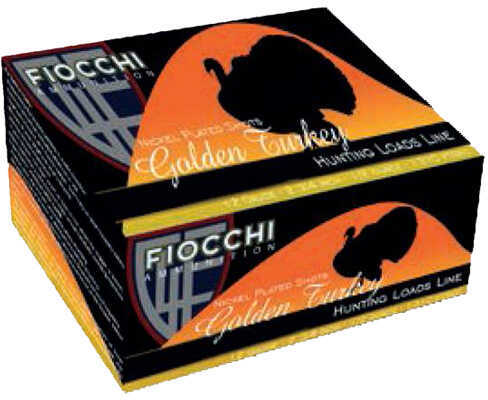 12 Gauge 3-1/2" Nickel-Plated Lead #6  2 3/8 oz 10 Rounds Fiocchi Shotgun Ammunition
