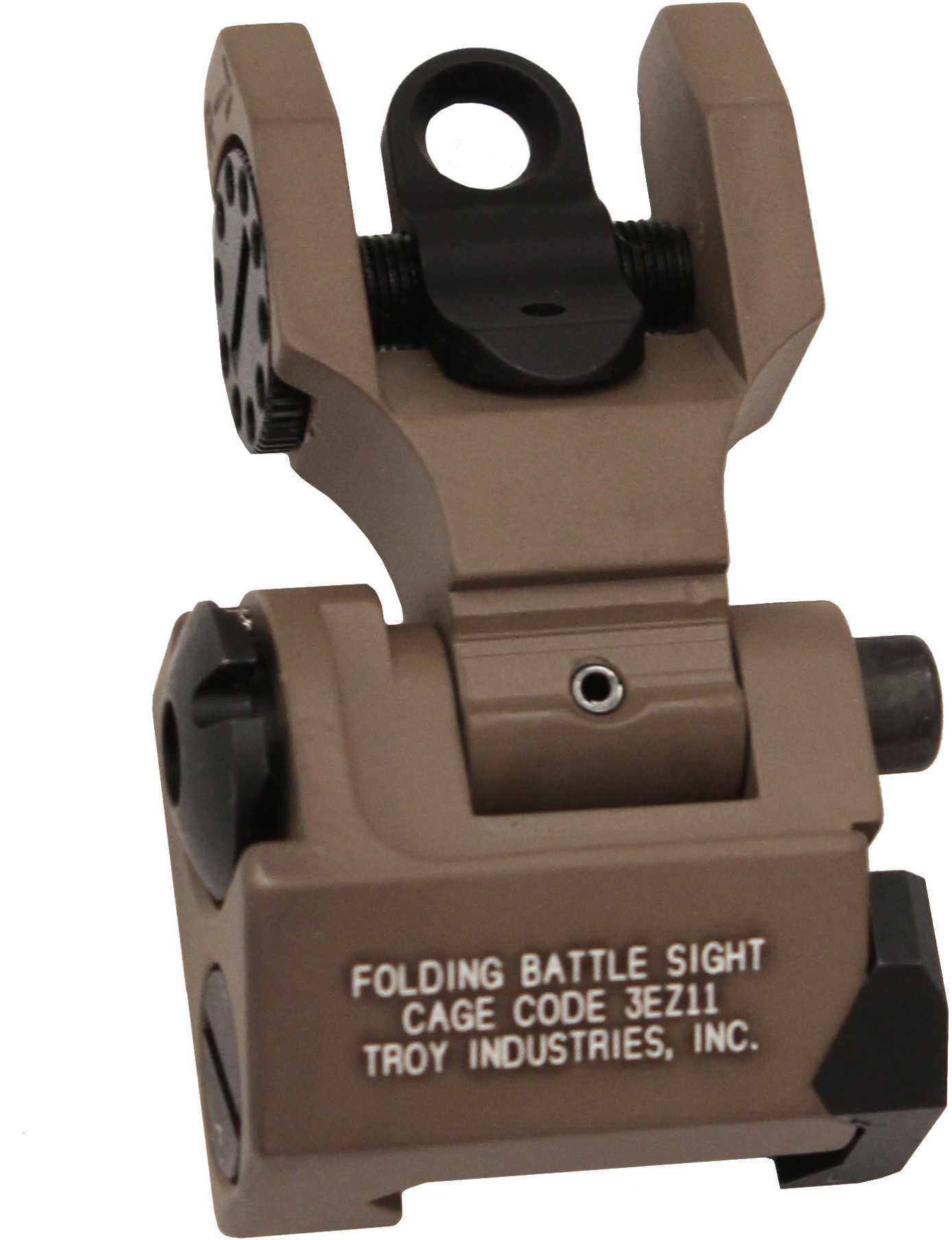 Troy BattleSight Sight Picatinny Flat Dark Earth Folding Rear SSIG-FBS-R0FT-00