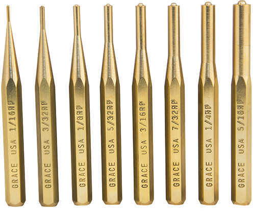 Grace USA Punch Set Roll Pin Of 8 Brass