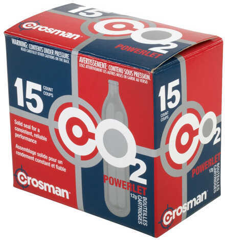 Crosman PWRLET 12G Co2 Cartridges 15 CT