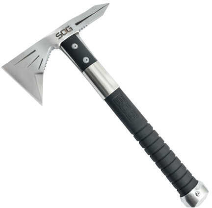 S.O.G SOG-F182N-CP Voodoo Hawk Mini 2.75" Blade 3Cr13MoV SS Black Side Hammer Checkering W/"SOG" Grn Handle 12.50"