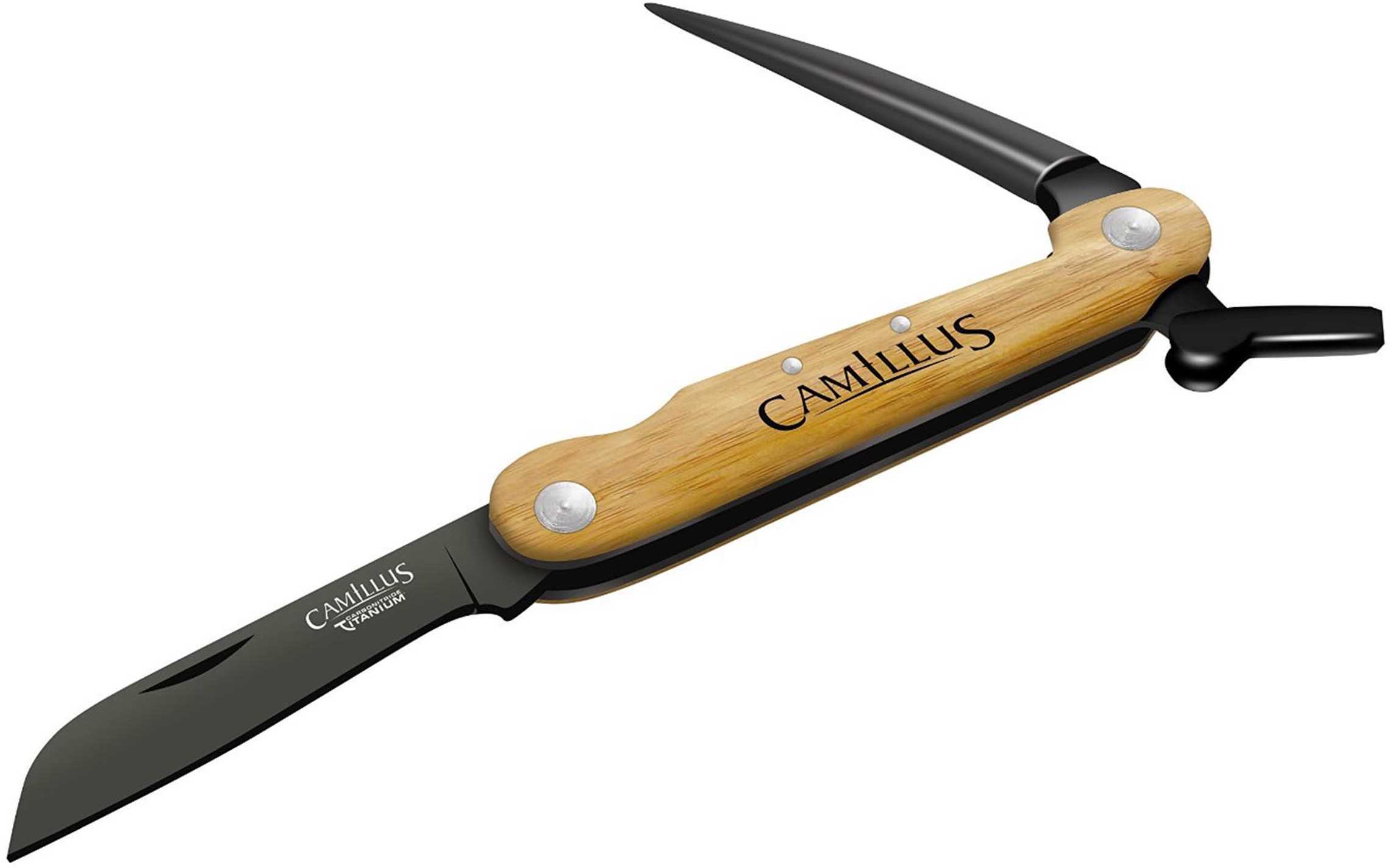 Camillus 7.5'' Folding Knife With Bamboo Handle 18589