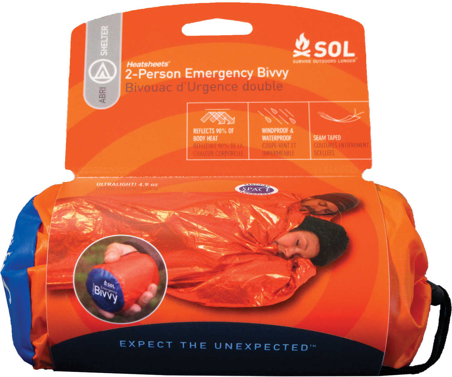 Adventure Medical Kits 01401139 Sol Emergency Bivvy Orange 84" X 60" Xl