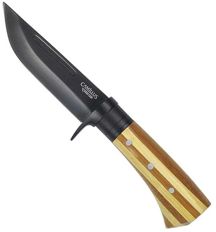 Camillus 9.75'' Carbonitride Titanium Knife W/Bamboo Handle