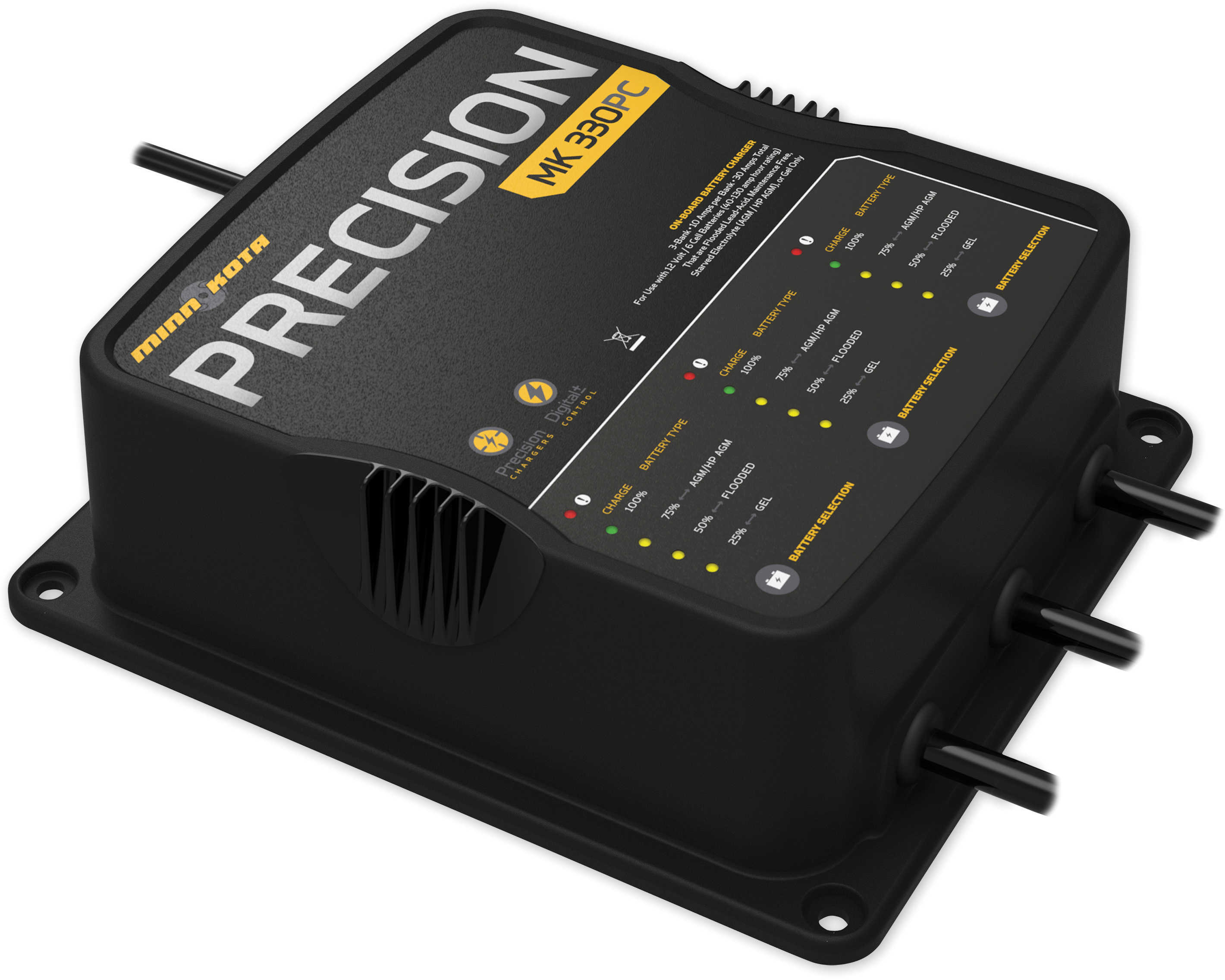 Minn Kota Precision Digital Chr Grains MK 330 Pc 3 Bank X 10 amps