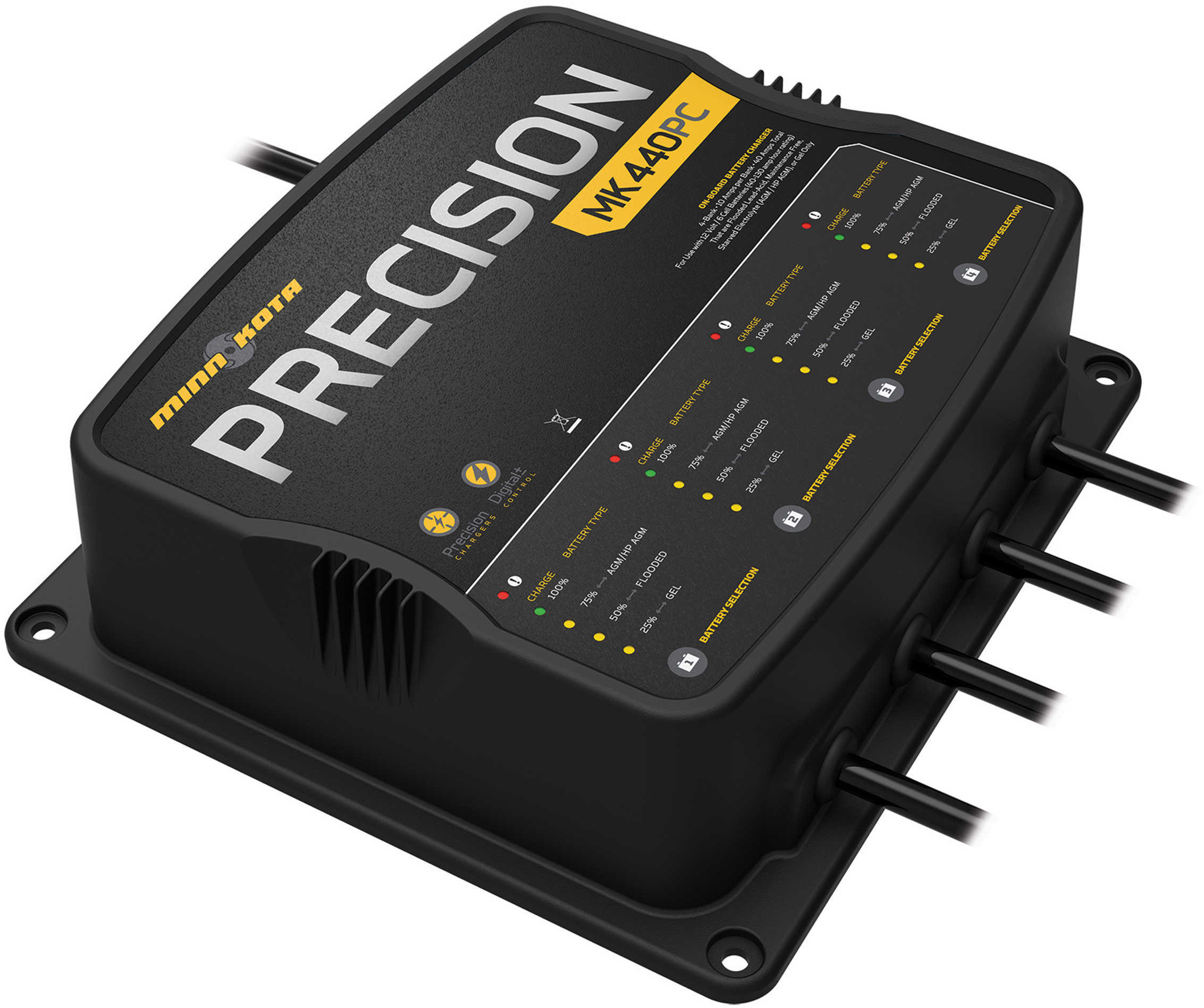 Minn Kota Precision Digital Chr Grains MK 440 Pc 4 Bank X 10 amps