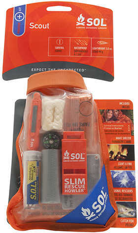 AMK Sol Scout Survival Kit W/ Dry Bag, Mirror,Sparker & More
