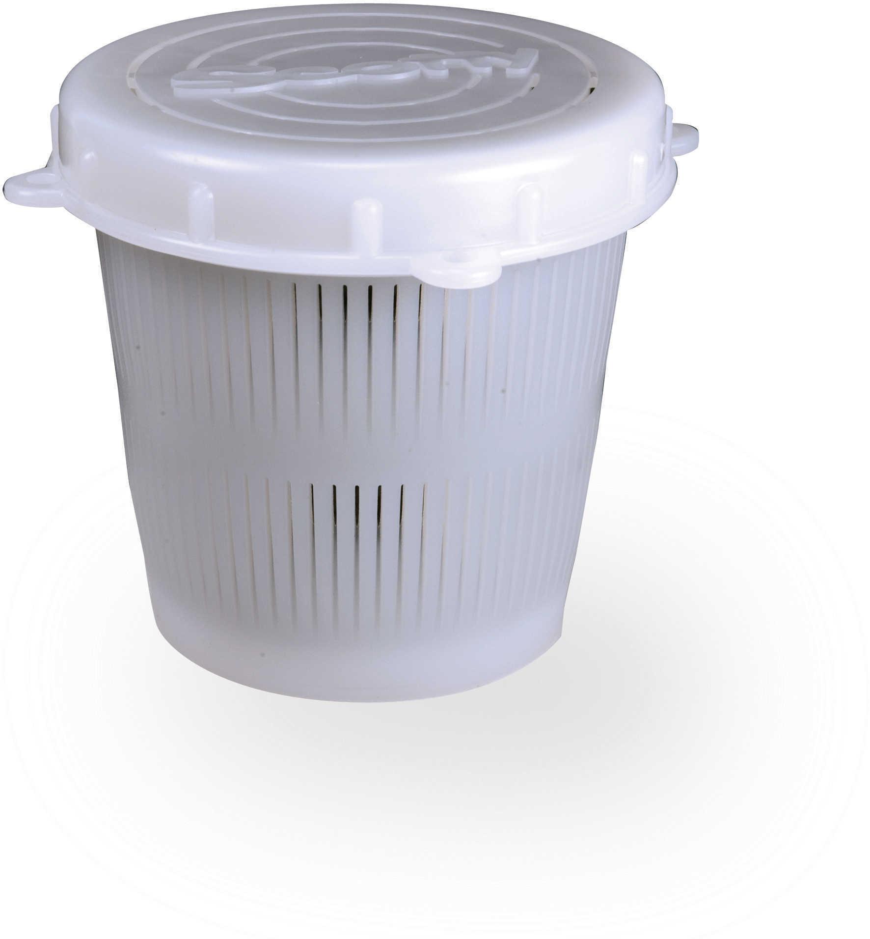 Scotty Vented Crab Diner Bait Jar C/W Lid, 1/2 Litre White