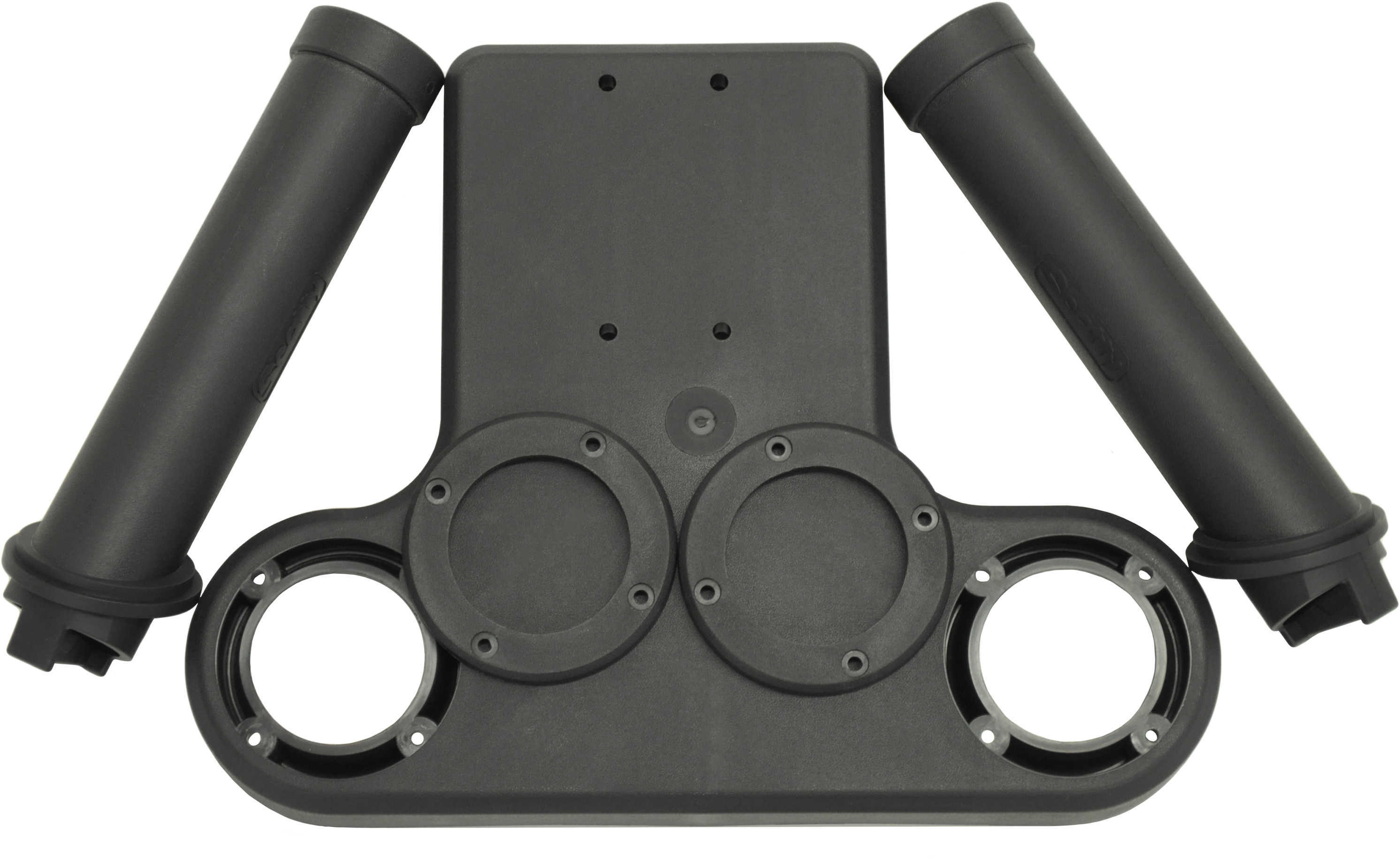 Scotty Dual Rod Holder, Black, Original Tube Style