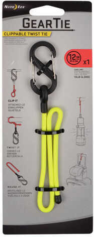 Nite Ize 12" Neon Yellow Clippable Gear Tie Twist