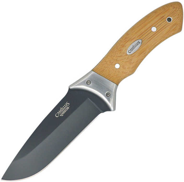Camillus 9'' Carbonitride Titanium Knife W/Bamboo Handle