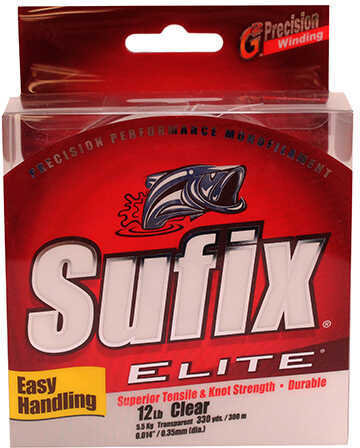 Sufix Elite Mono 330 Yard Clear 12 Lb