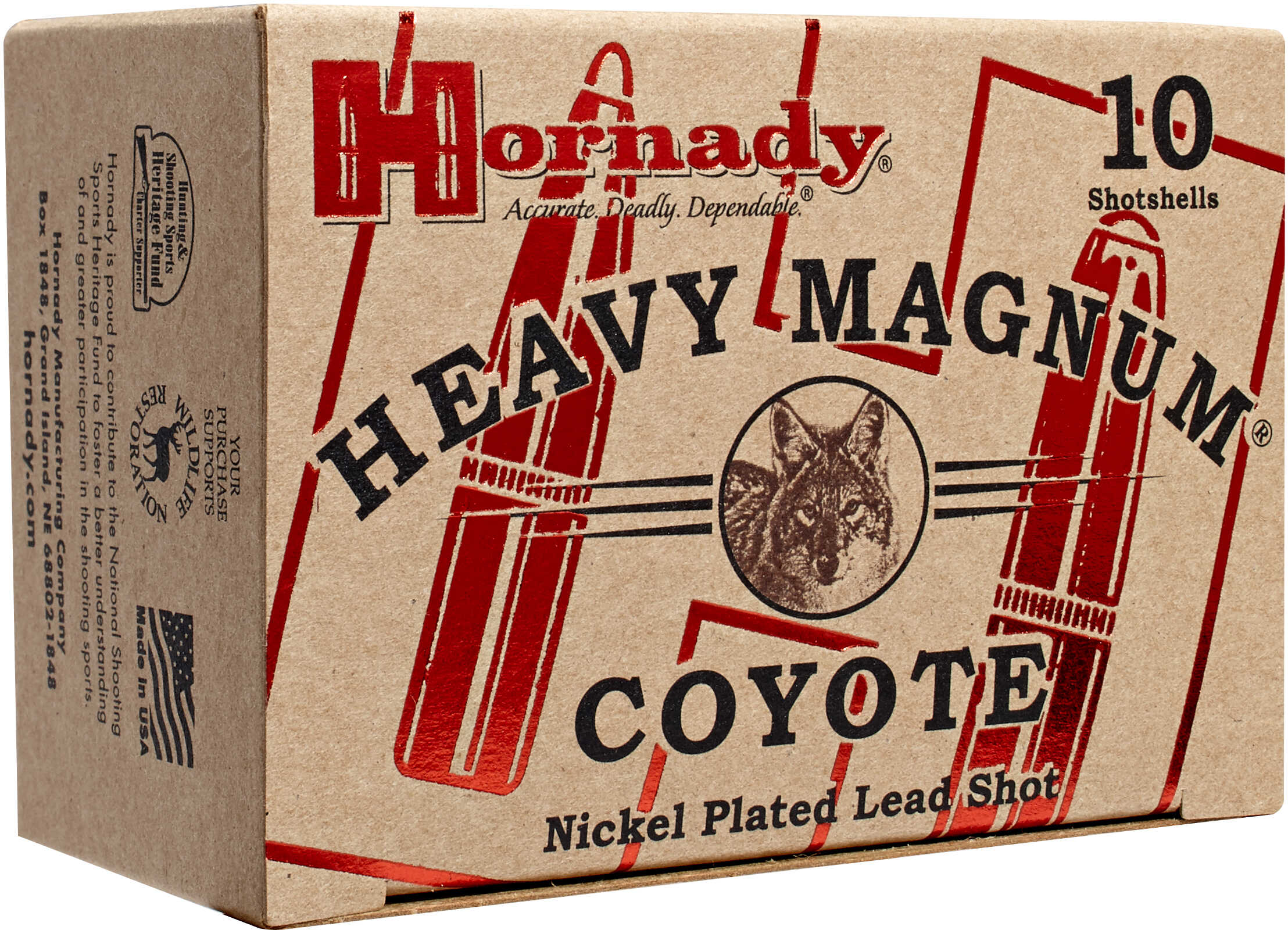 12 Gauge 3" Lead 00 Buck  1-1/2 oz 10 Rounds Hornady Shotgun Ammunition