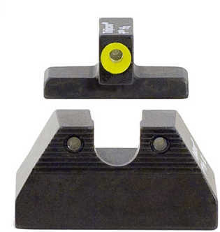 Trijicon HK108Y Tritium H&K USP Compact Green Front/Rear Yellow Outline
