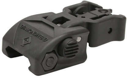 Diamondhead USA Inc. Polymer Sight Fits AR Rifles Flip-up Rear with NiteBrite Insert Black Finish 1401