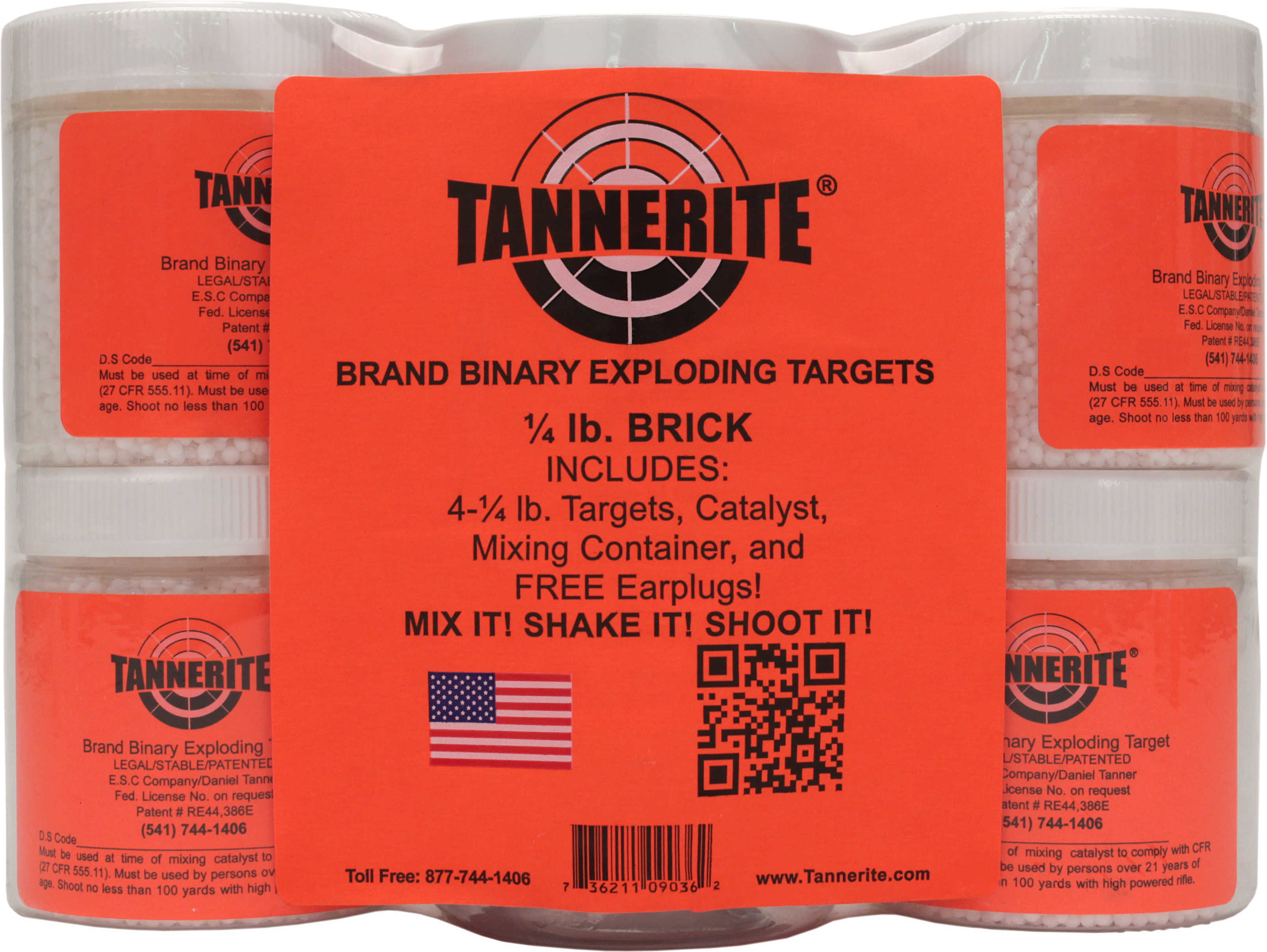 Tann 1/4 Brick 4 Pack Of 1/4 Lb Targets