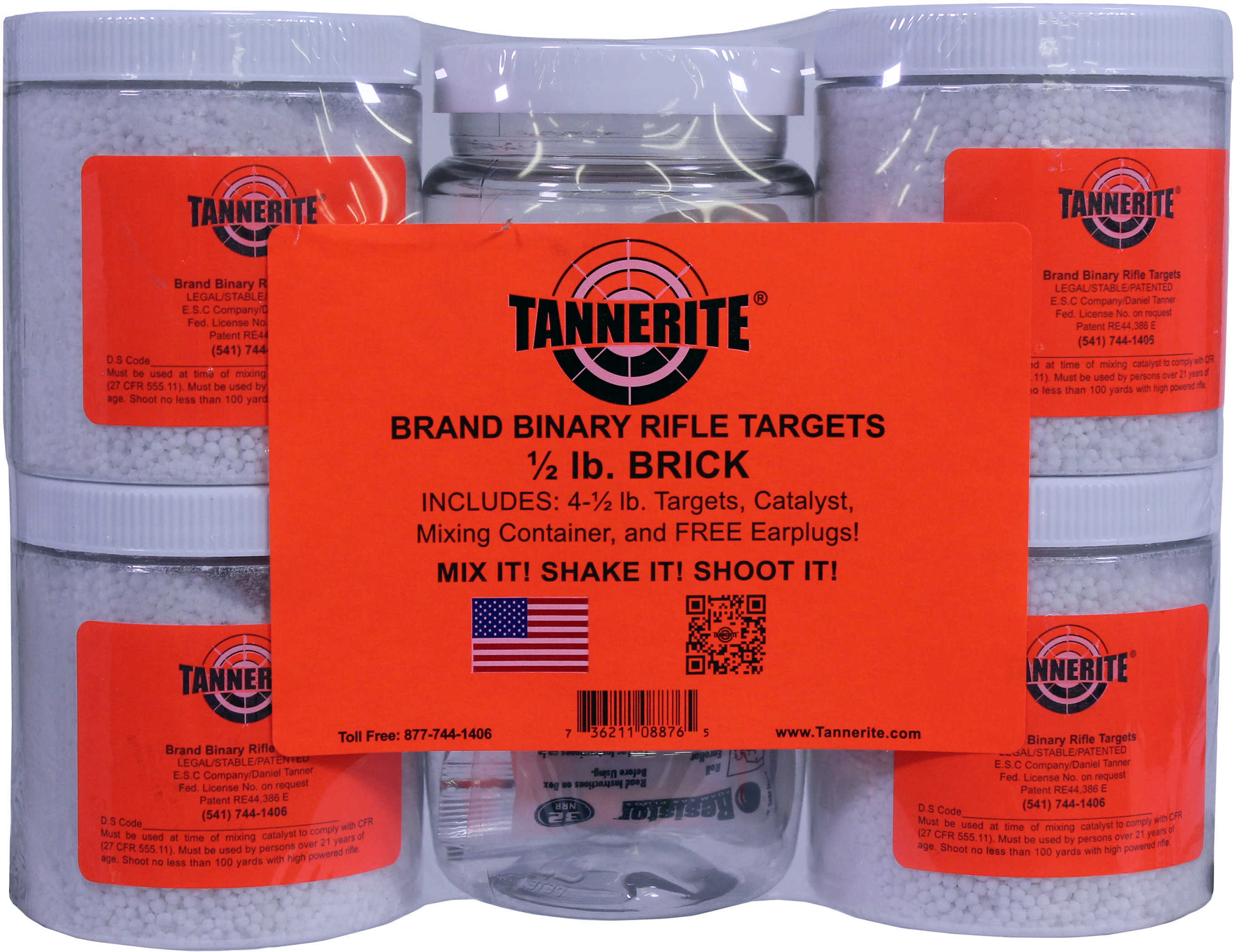 Tannerite Exploding Rifle Target 1/2 lb. 4 pk. Model: 1/2 BR