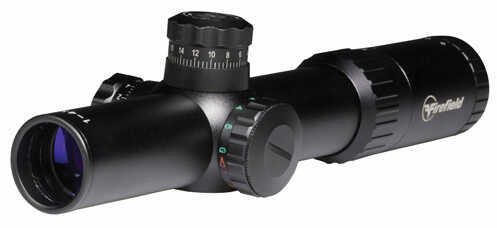 Firefield FF13060 Close Combat 1-4x 24mm Obj 88.3-23.8 ft @ 100 yds FOV 30mm Tube Black Matte Finish Illuminated Red/Gre