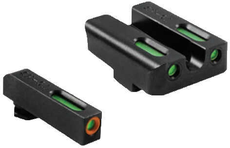 Truglo TG13XD1PC Brite-Site TFX Pro Day/Night Sights Springfield XD/XD-S/XD-E/XD(M) Tritium/Fiber Optic Green w/Orange O