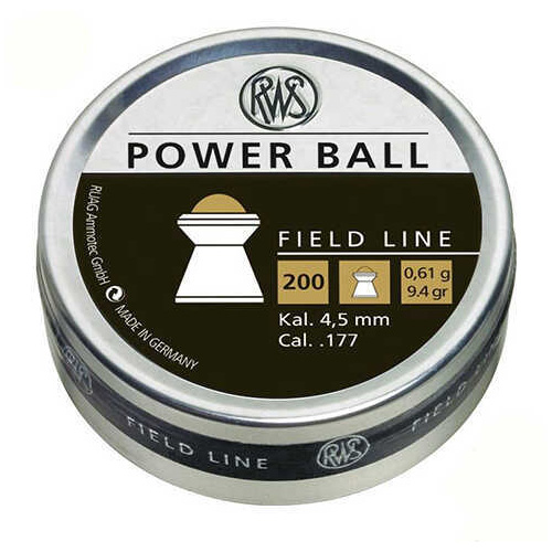 RWS Power Ball .177 Caliber Pellets, 200-Piece Blister Pack Md: 2317414