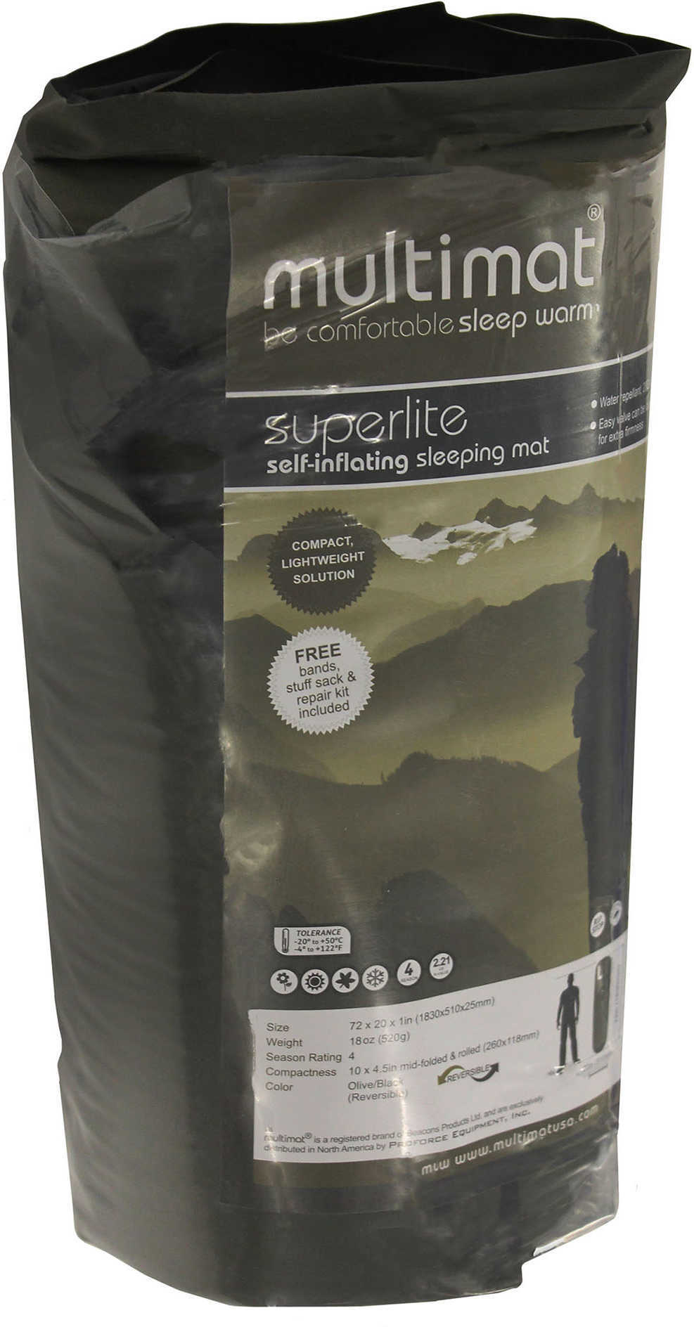 MultiMat SUPERLITE Mat Reversible Olive/Black