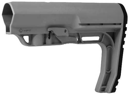 Mission First Tactical Battlelink Utility Stock Gray M4 Collapsible 6 Position Mil Spec Minimalist BMSMilGY